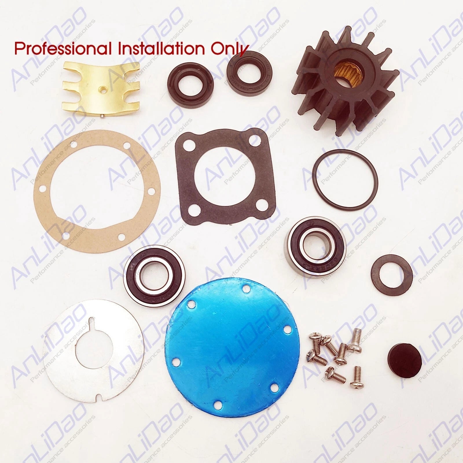 Jabsco Pump Impeller Gasket Seals Bearings Plates Repair Kit 5850-0001 for Jabsco