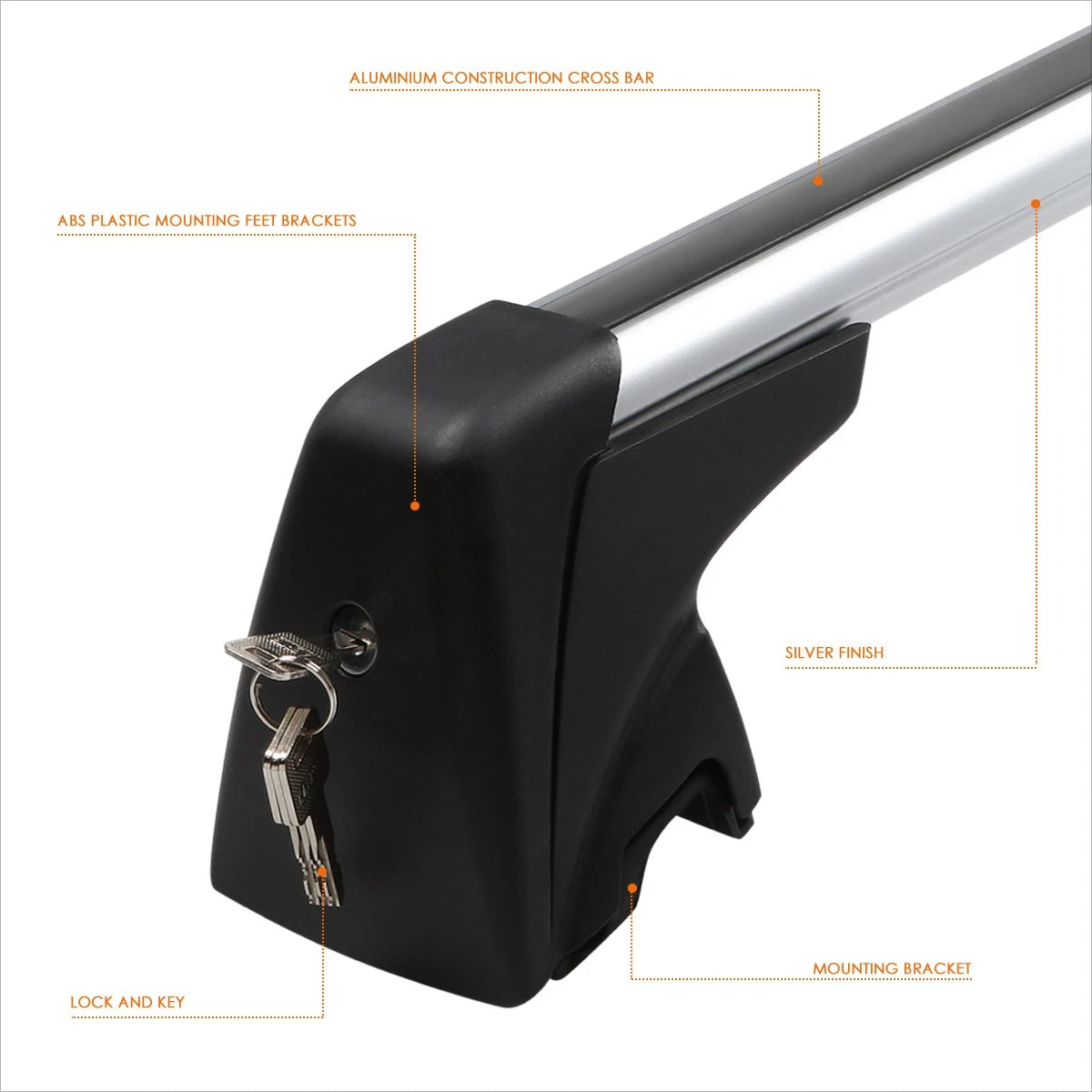 Aluminum Roof Rack Cross Bars for BMW X1 (2009–2015) w/Lock