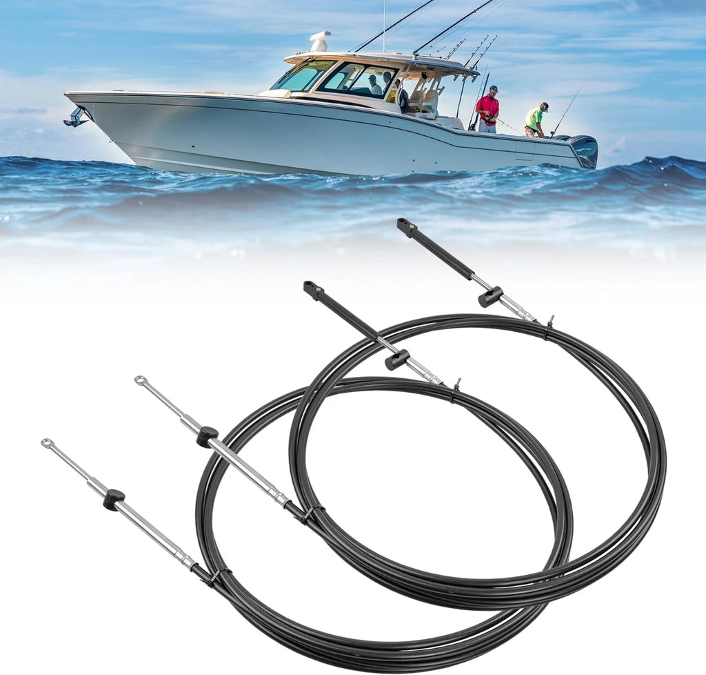 2Pcs Throttle Shift Control Cables for Mercury MerCruiser (GEN 1)