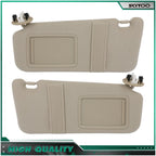 Beige Plush Cloth Sun Visor Pair for Toyota Camry (2006–2011) W/Sunroof
