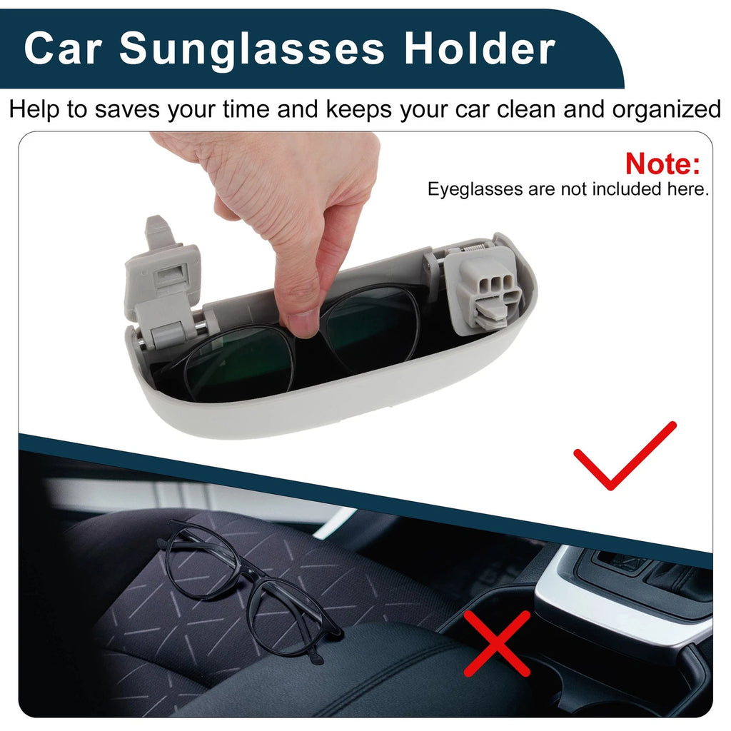 Sunglasses Case for Volkswagen Touran (2003–2015) Eyeglasses Holder White