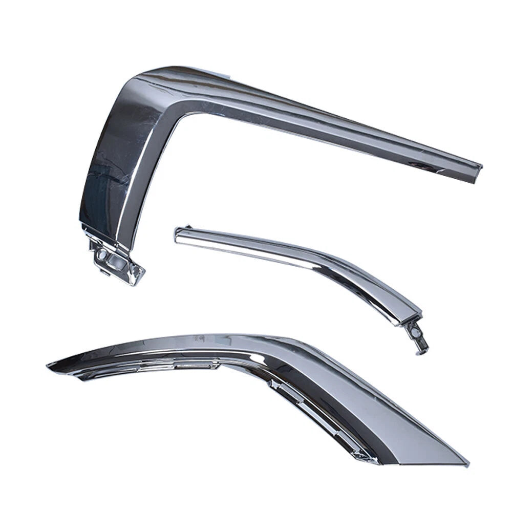 Set of Front Bumper Chrome Trim Molding for Mitsubishi Outlander (2016-2020)