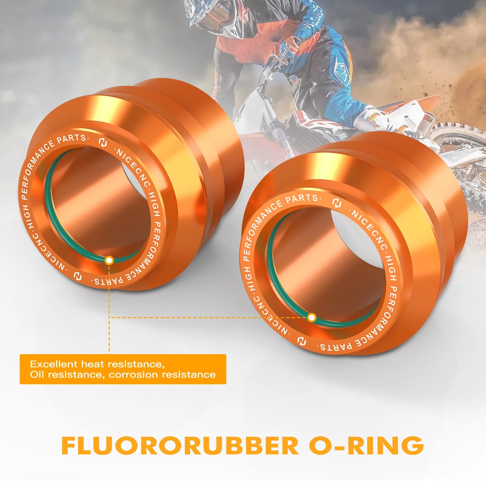 Front Wheel Spacers O-ring for KTM 250 300 350 450 500 EXC EXCF XC XCW (2017–2024)