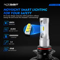 2X 9006 HB4 LED Headlight Bulbs for NOVSIGHT (8000LM, 6500K, 50W)