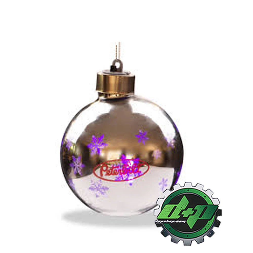 LED Lighted Peterbilt Logo Snowflake Ornament for Peterbilt Trucks