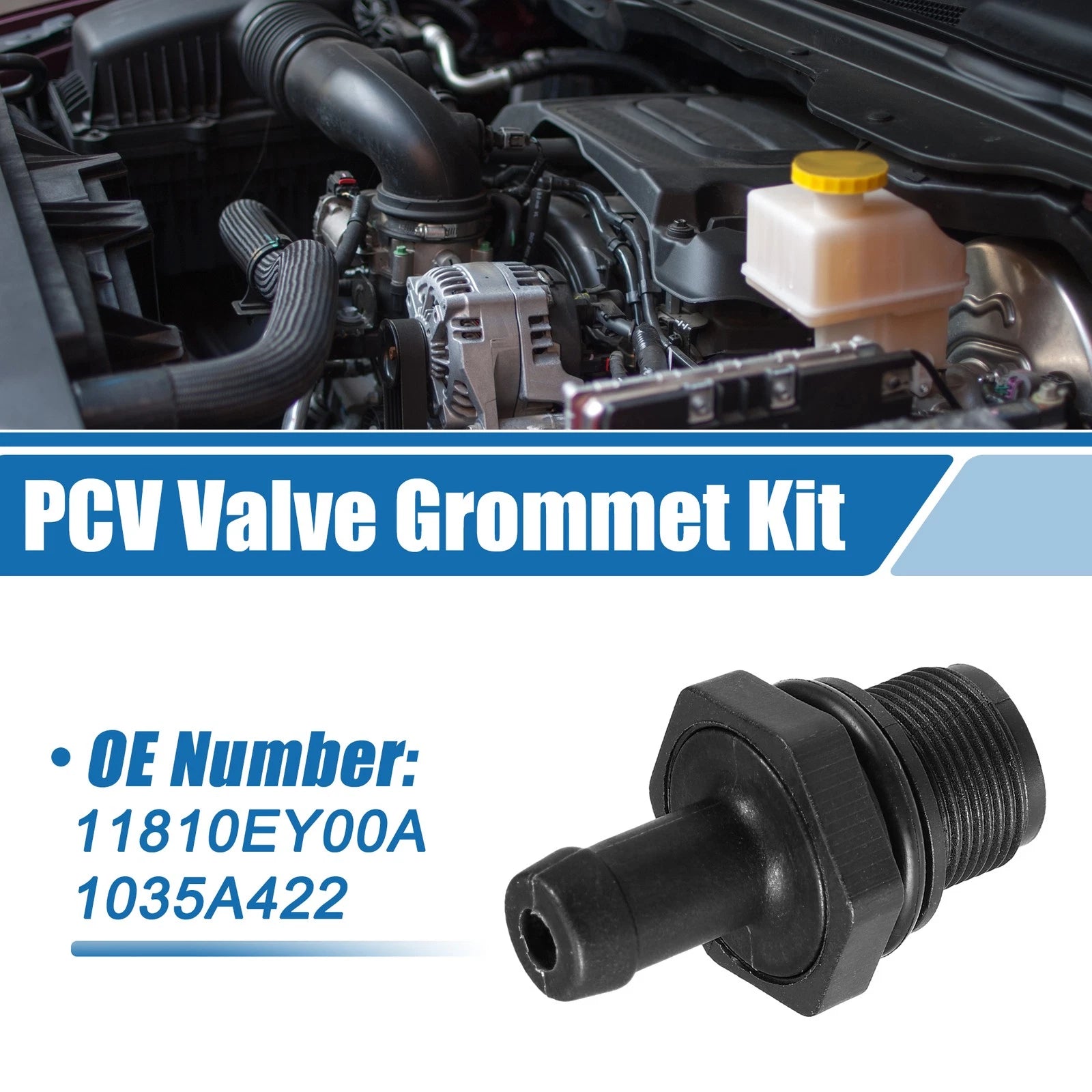 PCV Valve Fittings No. 11810EY00A for Nissan 370Z (2009–2019) Black