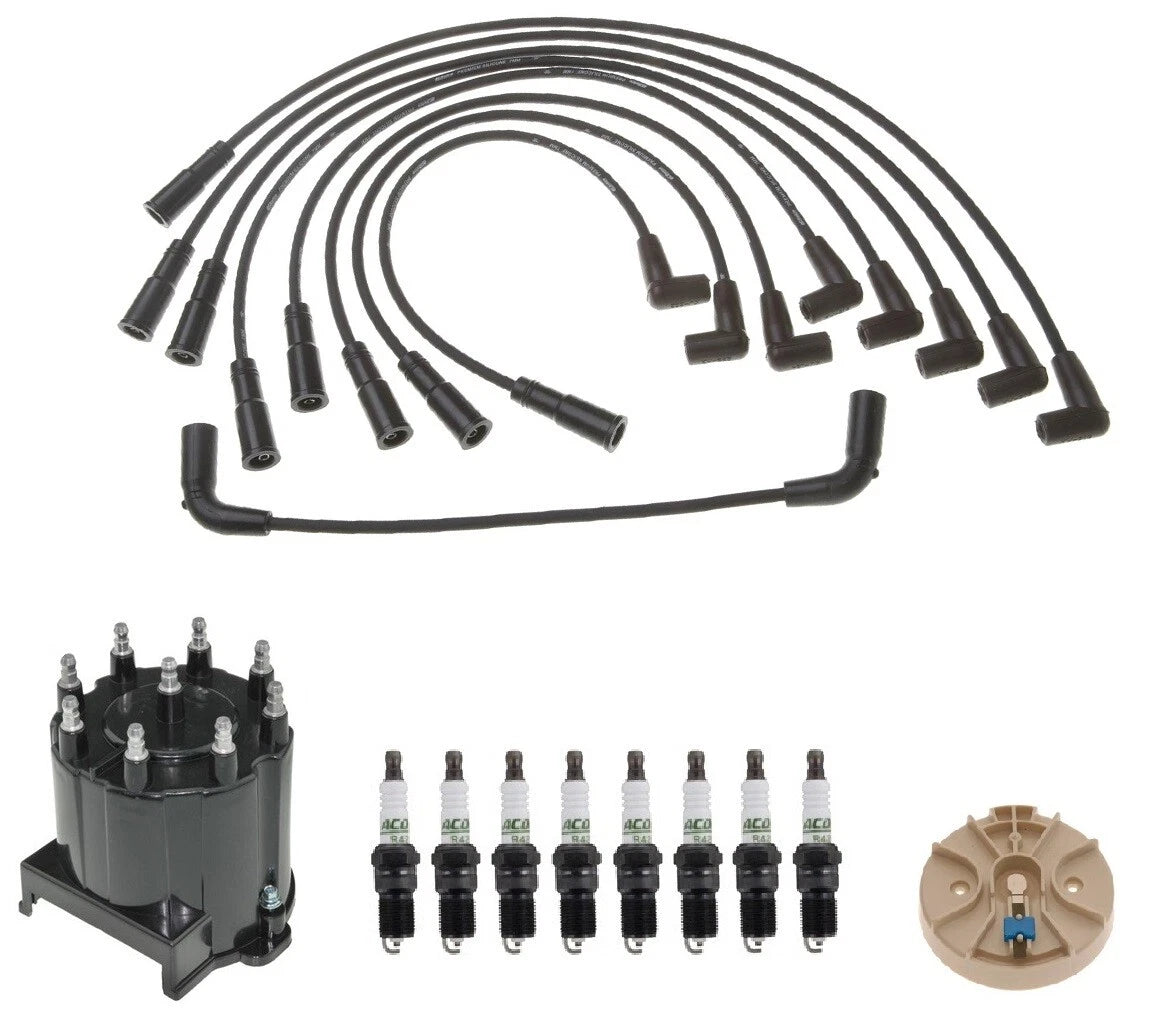 ACDelco Ignition Kit for Chevy GMC 5.7L (Distributor Rotor, Cap, Wires, Plugs)
