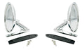 Chrome Exterior Rear View Side Mirrors Left and Right for 1964-1966 Mustang