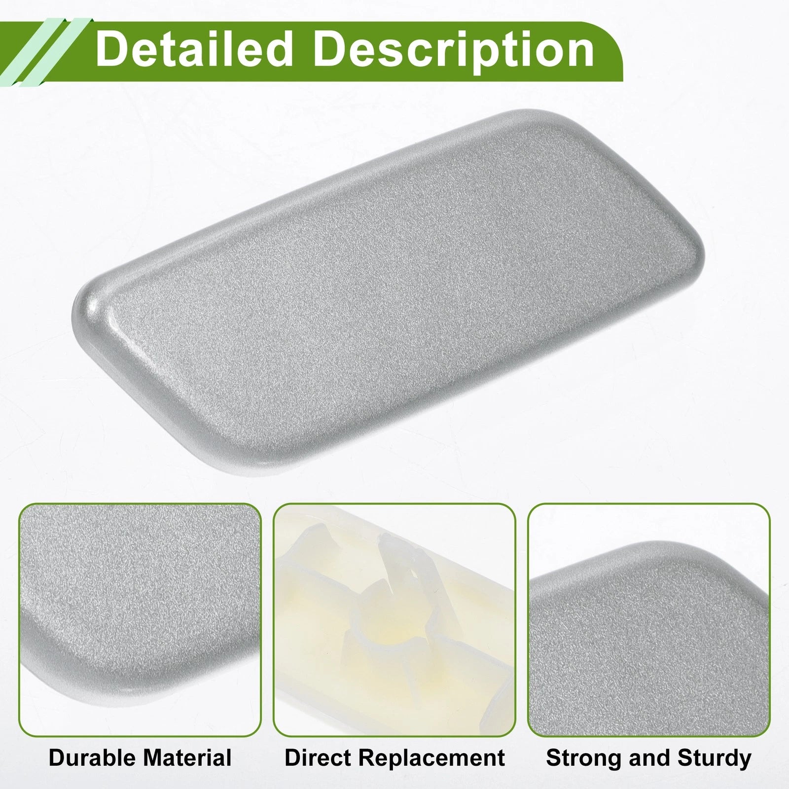 Front Right Washer Nozzle Cover for Toyota Prado (2012–2015) 8504460180 Silver Tone