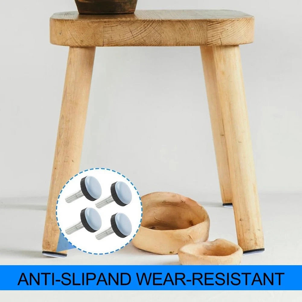 8X Furniture Gliders with M6 Thread for Carpet Laminate PVC Floors