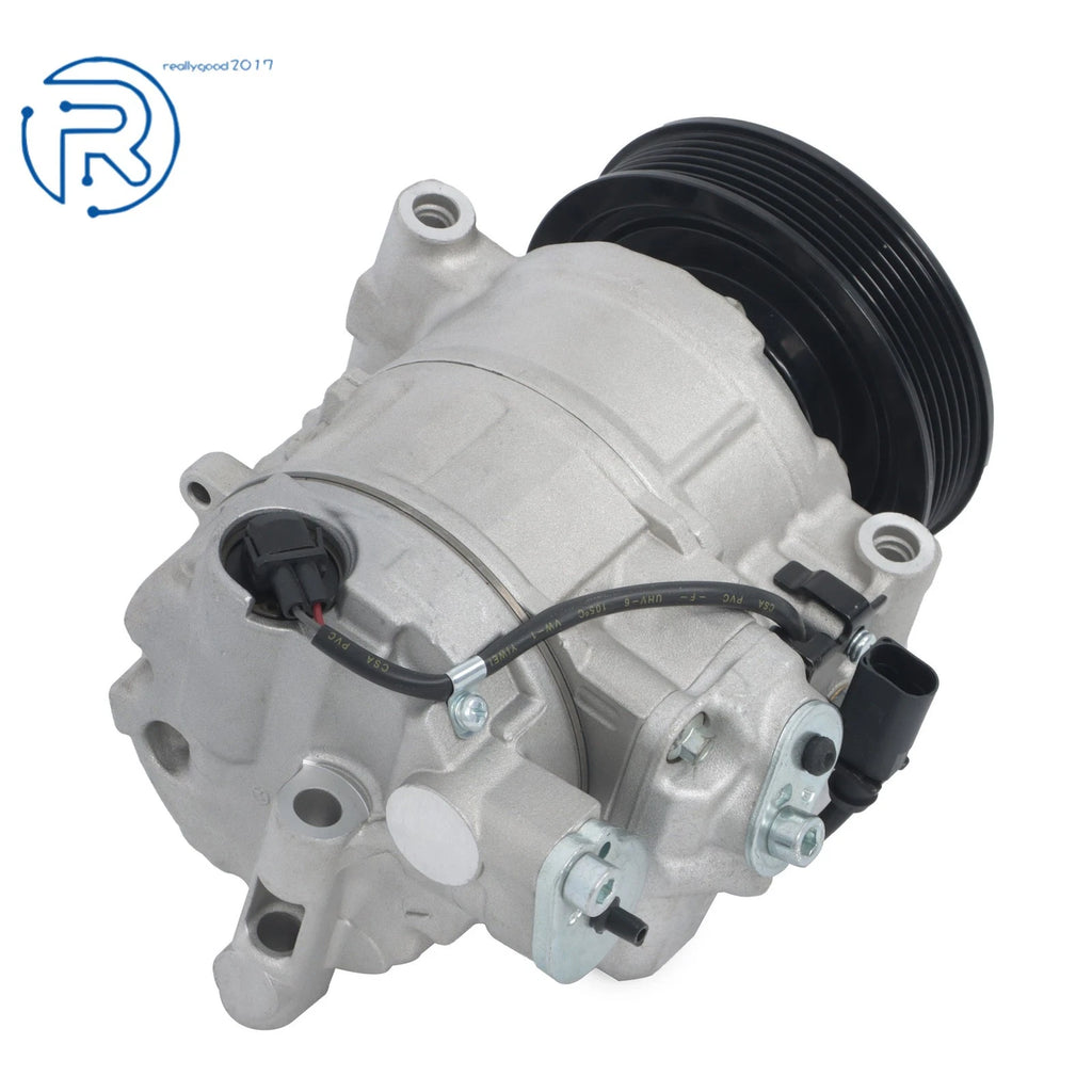 A/C Compressor with 6-Groove Pulley for Audi A6 (2006-2011)