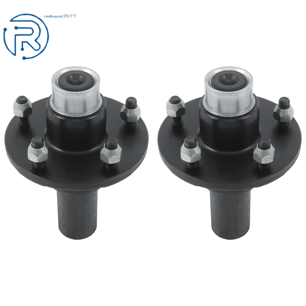 Set of 2 Pre-Greased 3500lbs Trailer Idler Hub Kit #84 5 on 5" Spindle