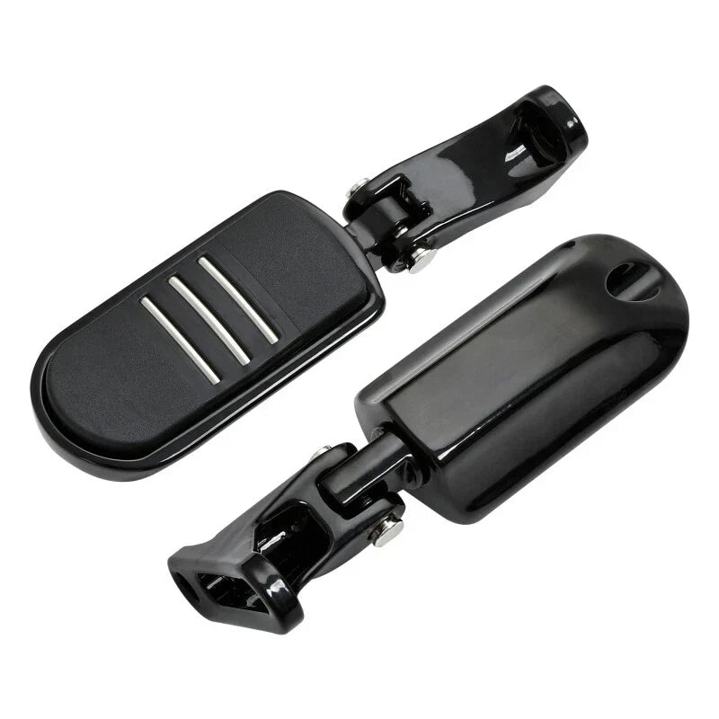 Black Rear Passenger Footpeg Mini Mount for Harley Street Glide (1993-2025)