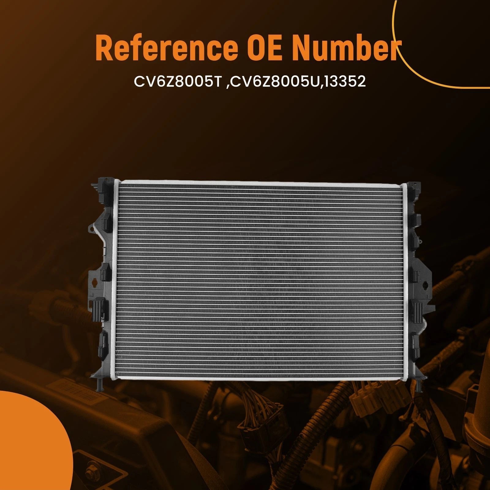 Coolant Radiator for Ford Focus 2.0L EcoBoost MT (2013–2018) 13352