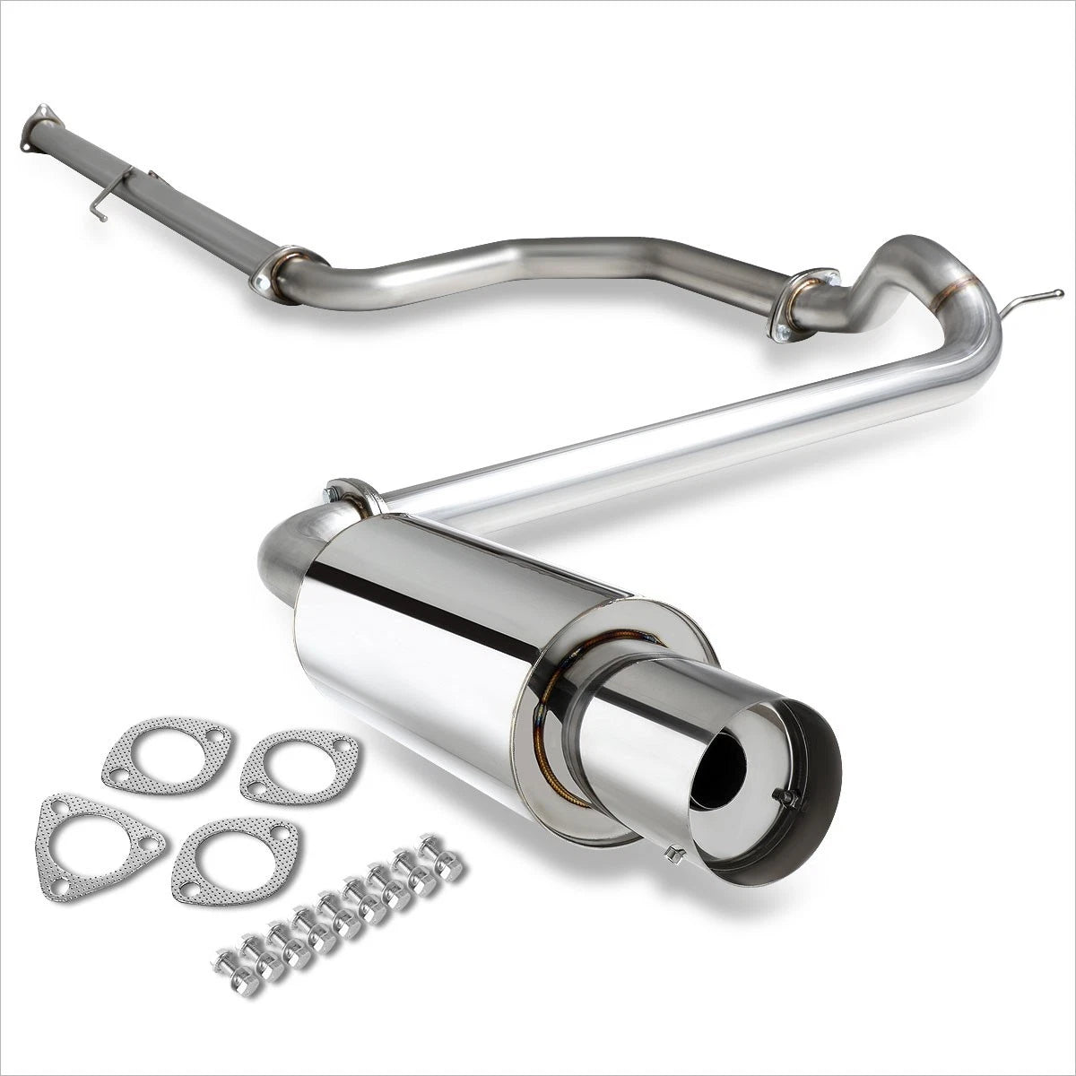 4" Round Tip Muffler Catback Exhaust System for Honda Civic ED (1989–1991)