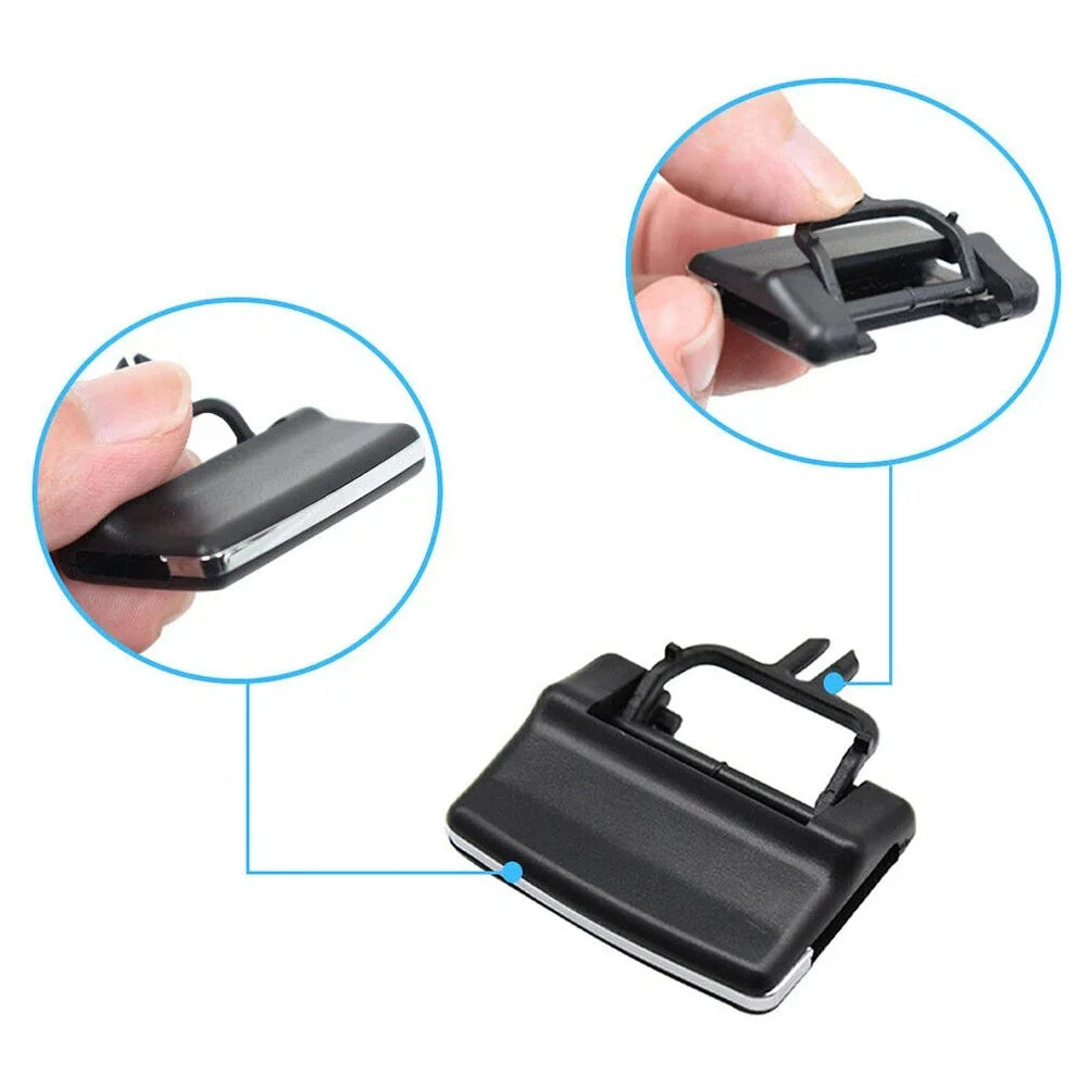 Clip A/C Vent Outlet 1pc Black for Vehicle