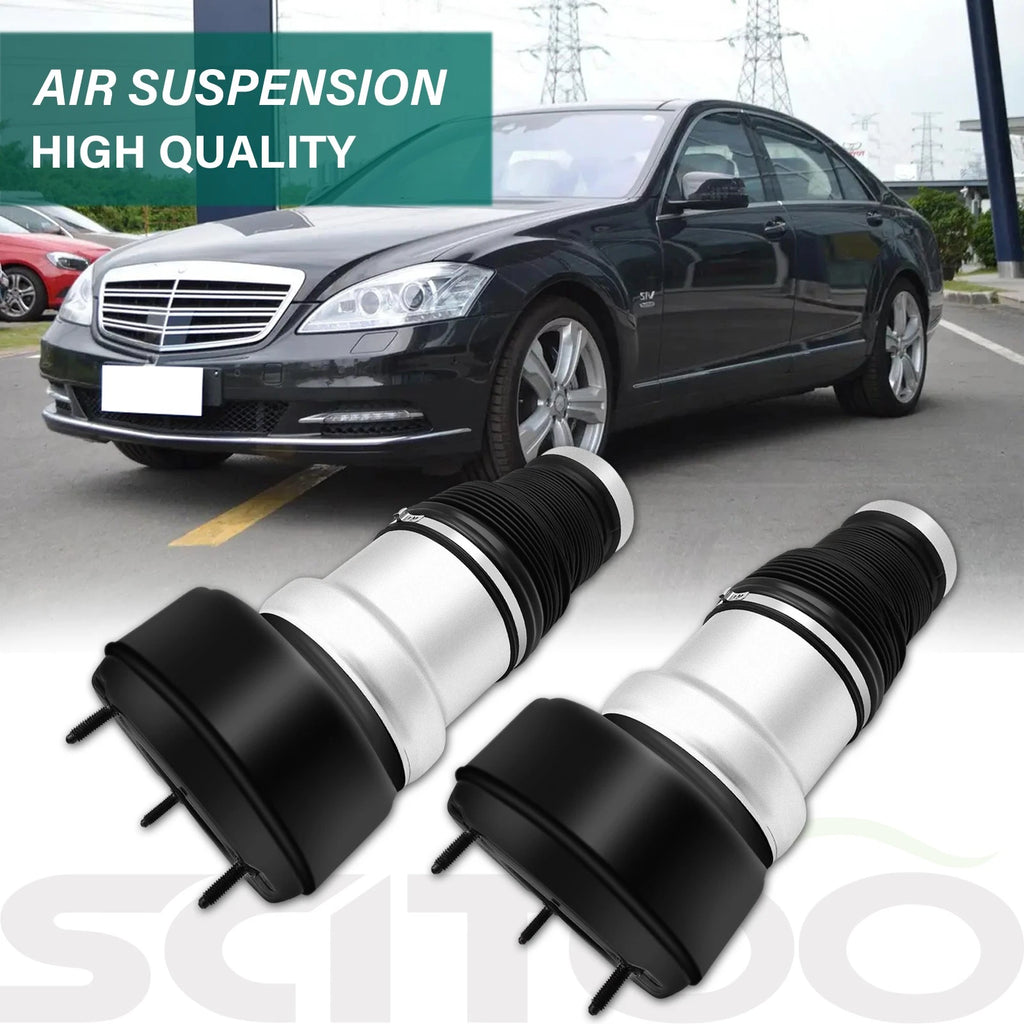 Front Pair Air Suspension Springs for Mercedes W221 S-Class (2007–2013)