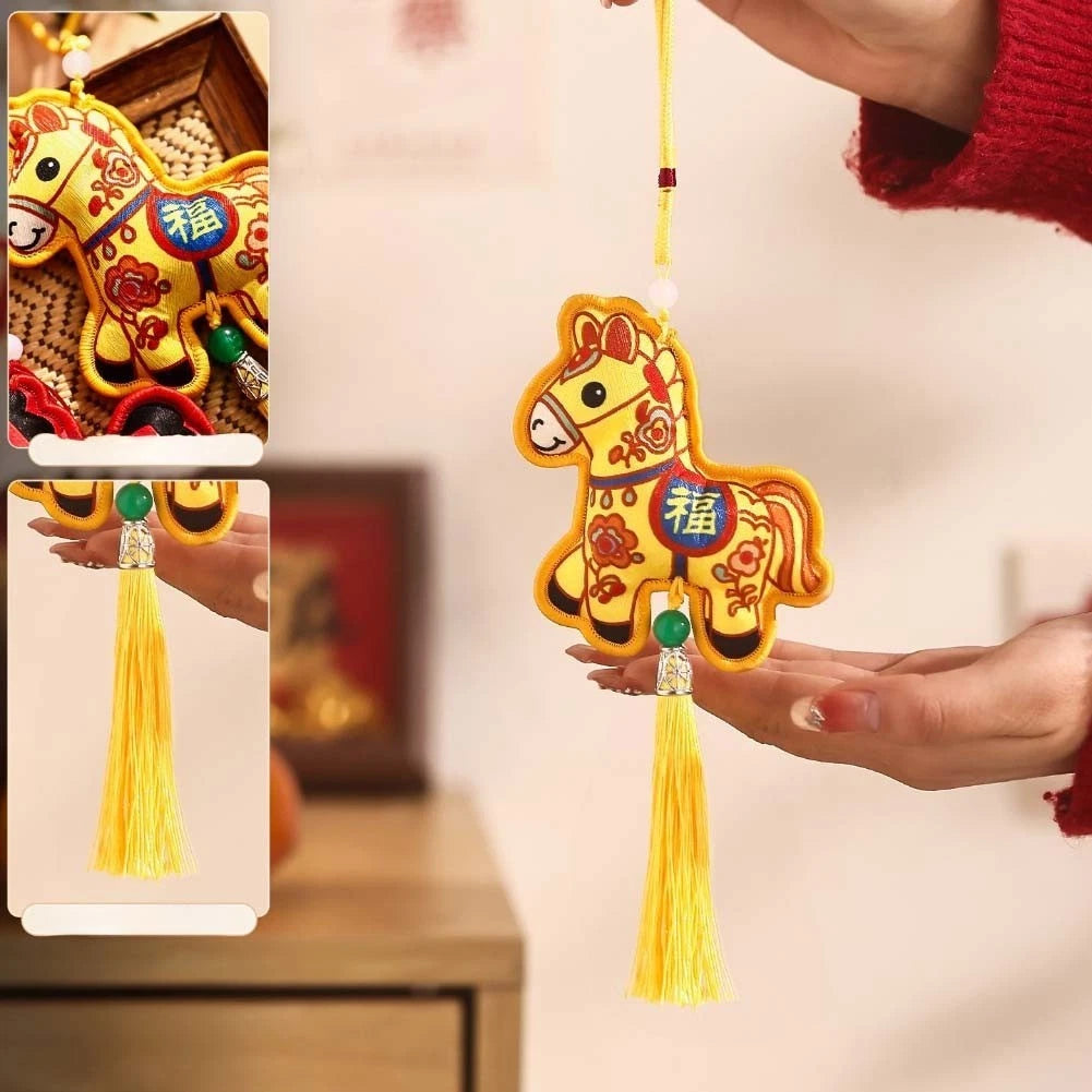 Year of the Horse Pendant Ornament - Fabric Construction