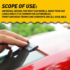 Set of 4 T-shaped Rubber Gap Sealing Strips for Universal SUVs