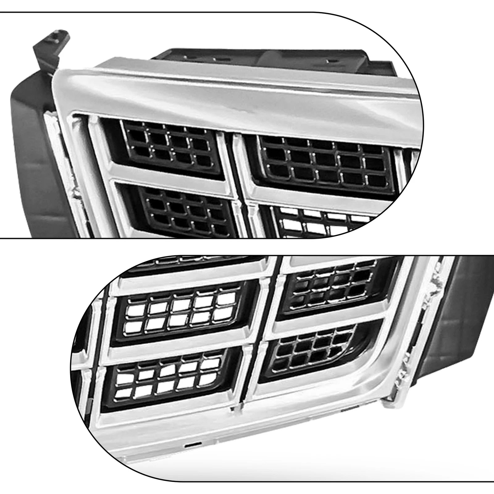 Black Center Grille Chrome Trim for Cadillac XTS (2014–2017)
