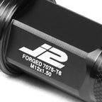 Set of 20 J2 7075 Forged Aluminum M12X1.5 Spiky Cap Lug Nuts w/Adapter Black