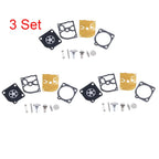 Set of 3 Carburetor Repair Kits for Jonsered 2041 2045 2050 (ZAMA RB-45 C1Q-EL1)