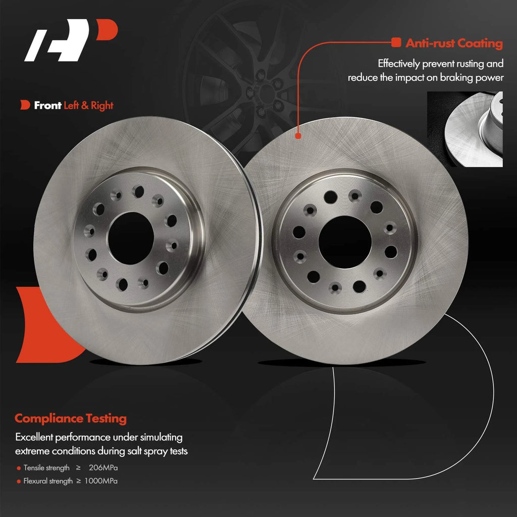 Front Disc Brake Rotors for Chevrolet Traverse (2018–2023) 321mm