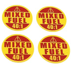 Mixed Fuel 40:1 Sticker for