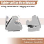 Set of 4 Sun Visor Support Clip Retainers No. 95994975 for Chevrolet Cruze (2011–2019)