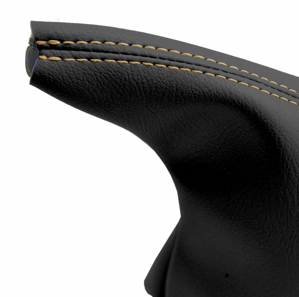 E Brake Boot Cover for BMW E30 (1984–1991) Black Beige Stitch
