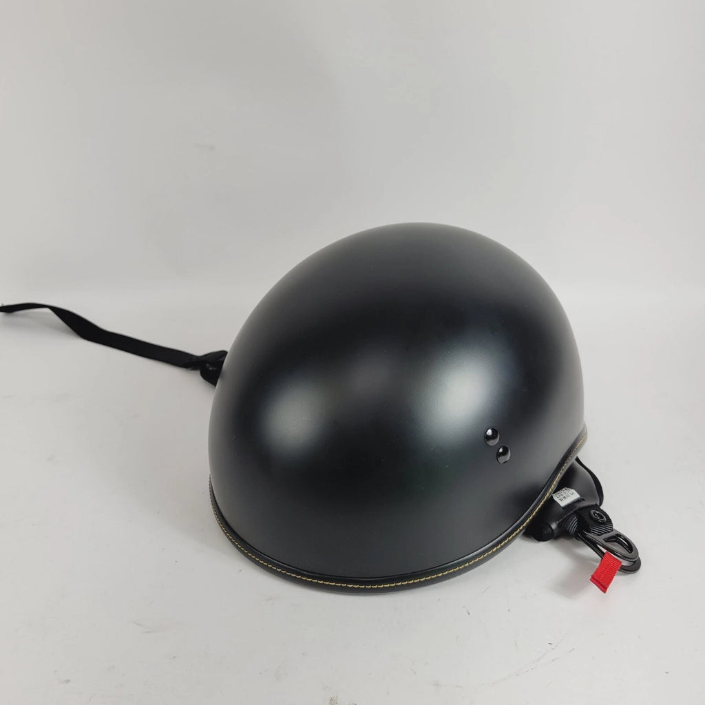 Half Motorcycle Helmet for Highway 21 Model .357 (Large, Matte Black) 77-1101L