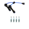 NGK 7mm Wire Set & 4 Platinum Spark Plugs for Esteem Metro Tracker Vitara