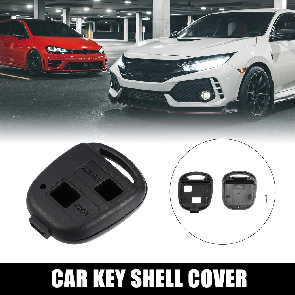 2 Button Keyless Entry Remote Key Shell Cover for Toyota Rav4 Yaris Corolla (2000–2023)