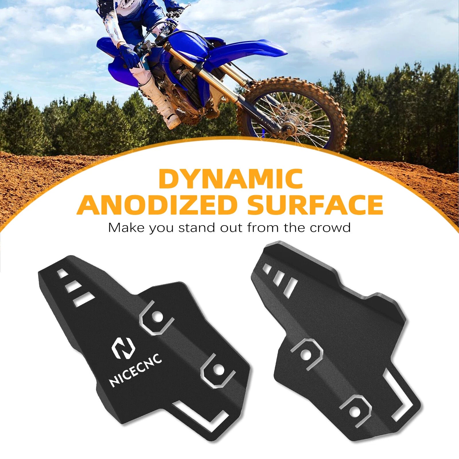 CNC Billet Rear Brake Master Cylinder Guard for Yamaha YZ125 YZ250 (2009–2024)