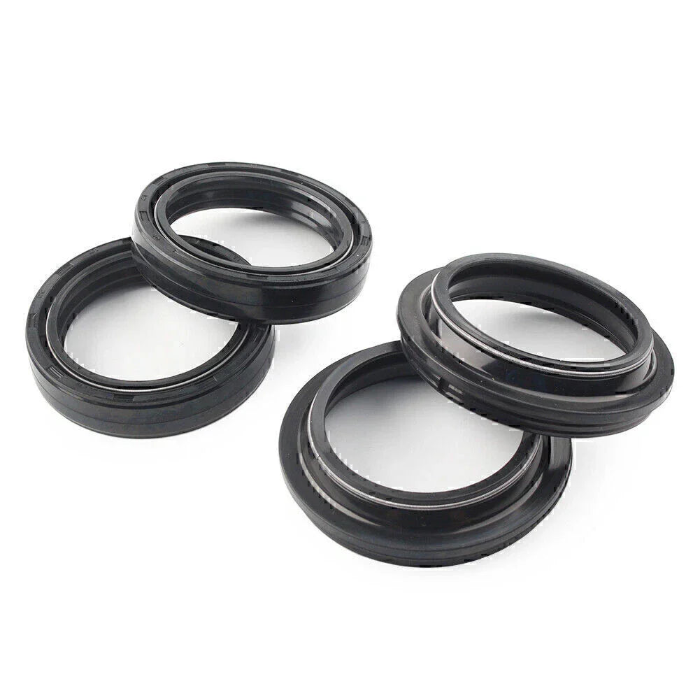 4 x Black 43X54 Motorcycle Front Fork Damper Shock Absorber Seal for Bike