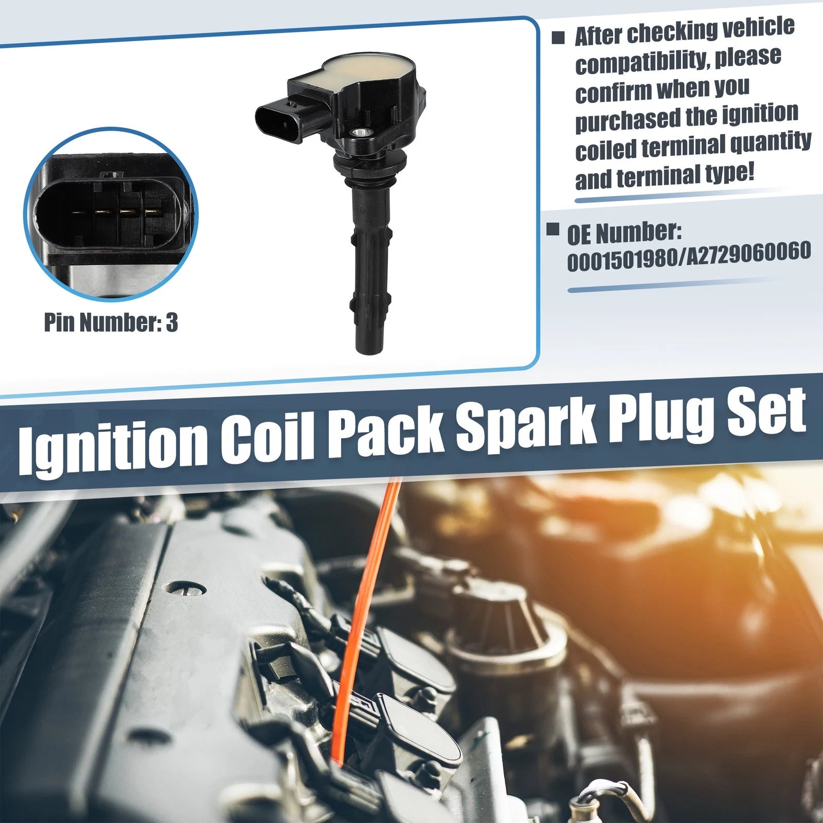 Ignition Coil for Mercedes-Benz C230 Sport 2005–2007 (A2711500079)