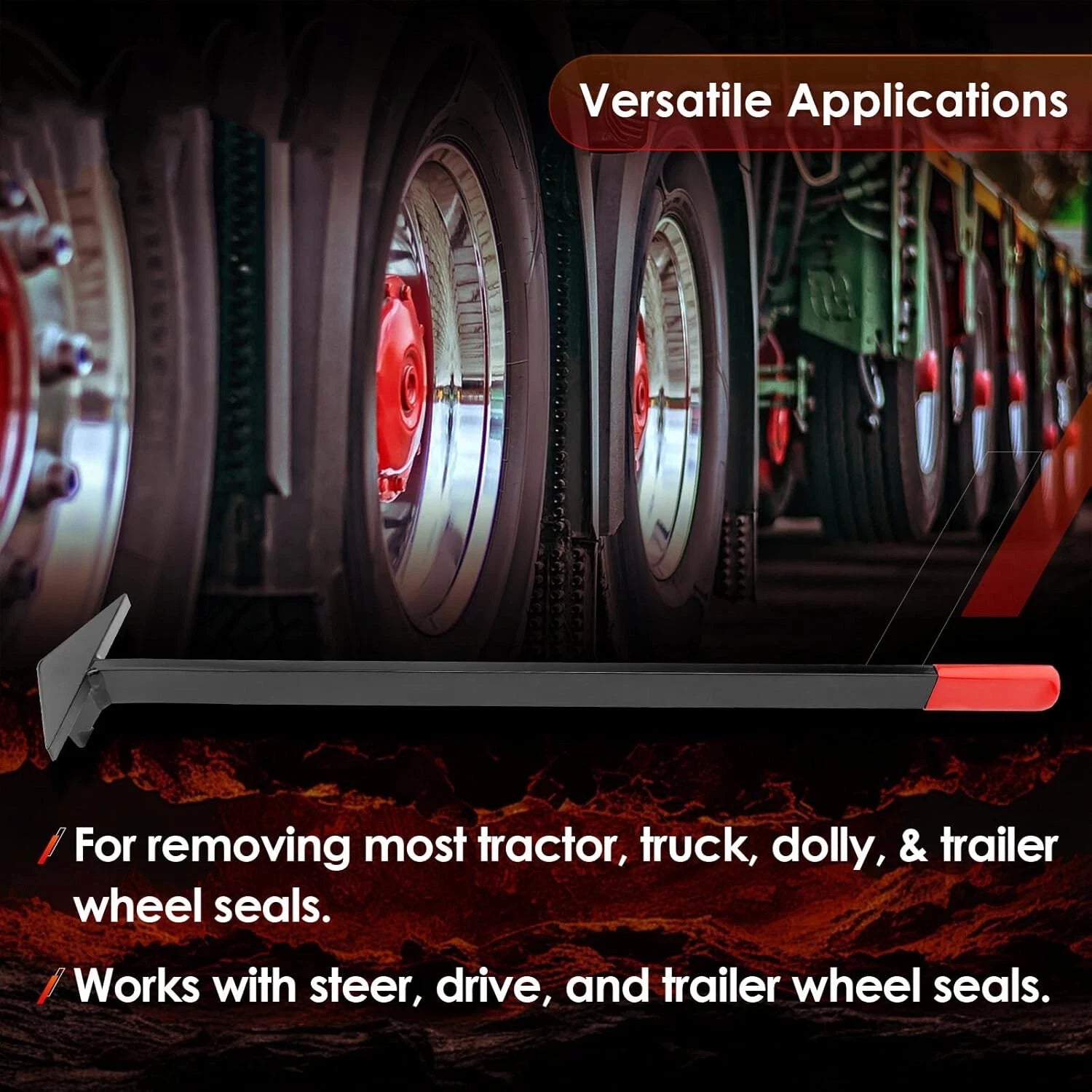 30" Wheel Seal Puller for Semi-Truck Trailers