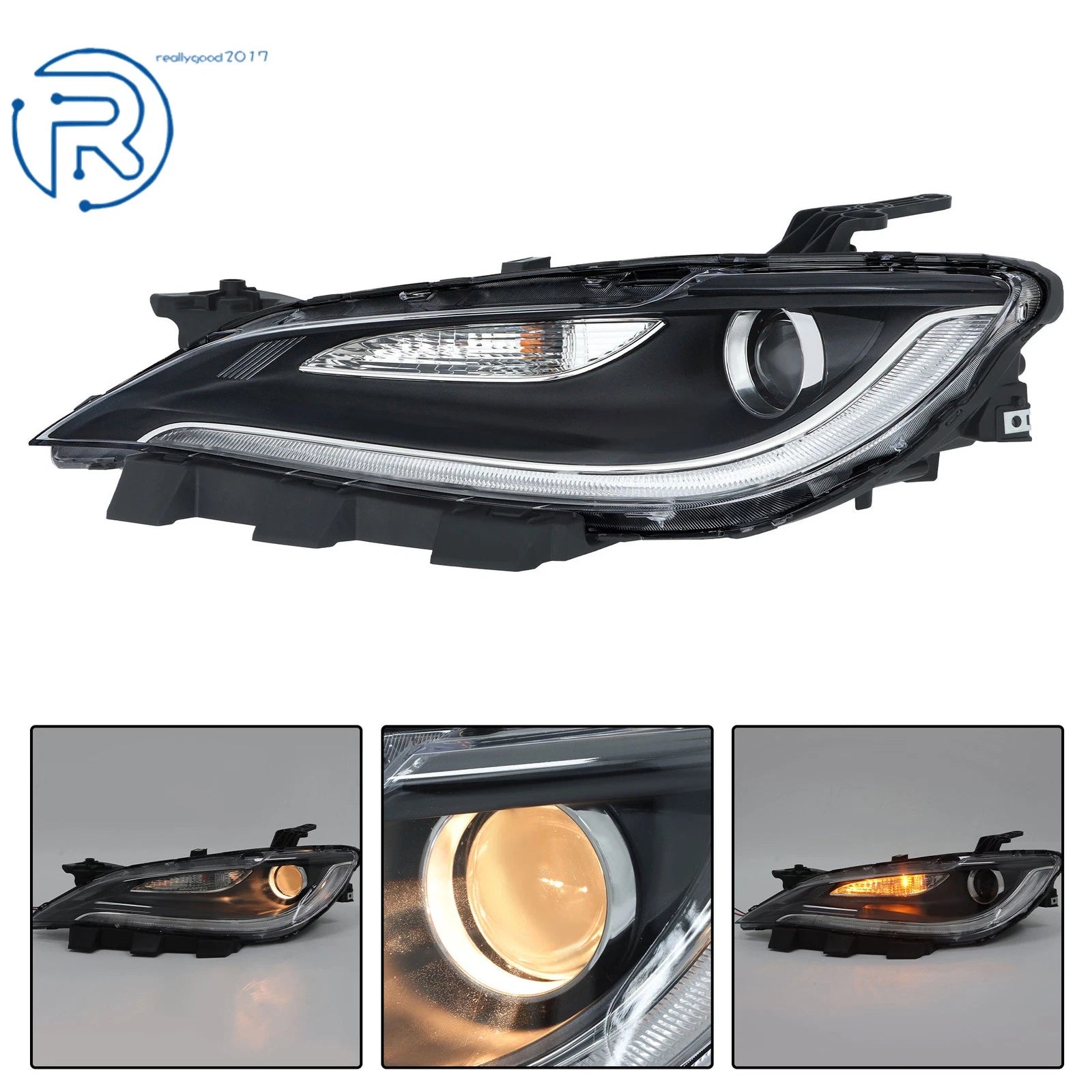 Halogen Headlight with LED DRL for Chrysler 200 (2015-2017)