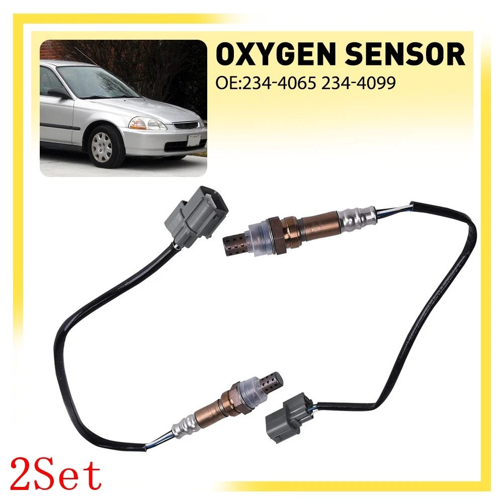 2X Oxygen O2 Sensors for Honda Civic (1996–2000)