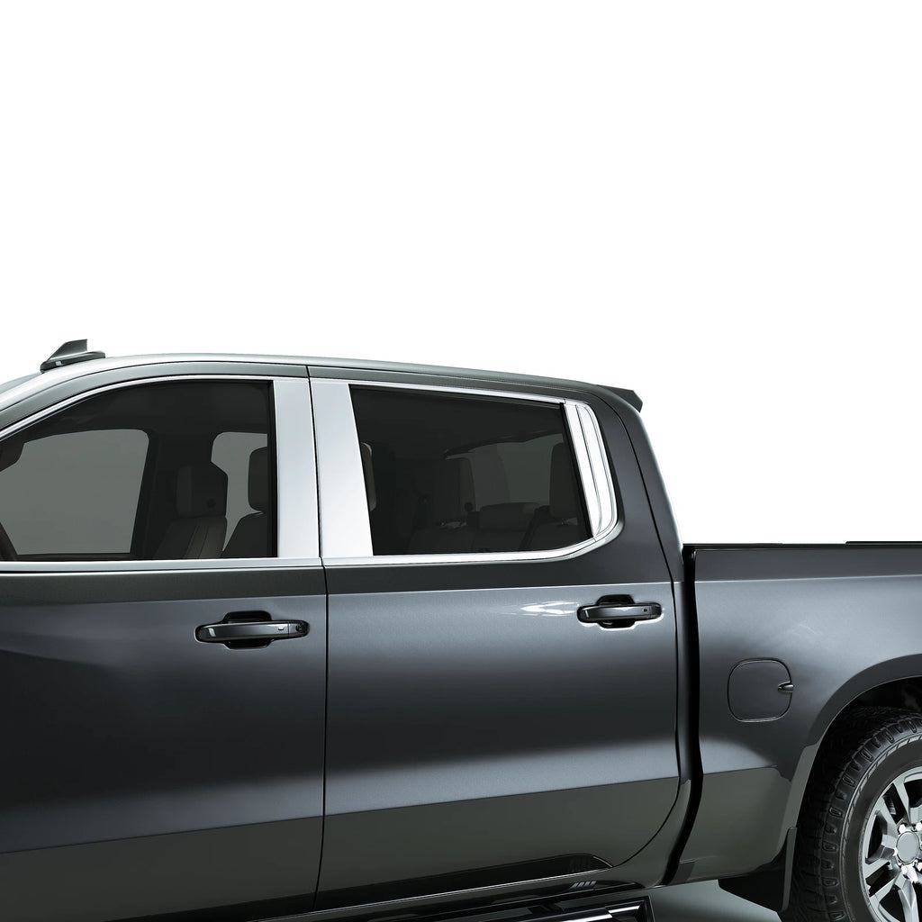 Door Pillar Post Trim Kits for Chevy Silverado GMC Sierra (2019-2025)