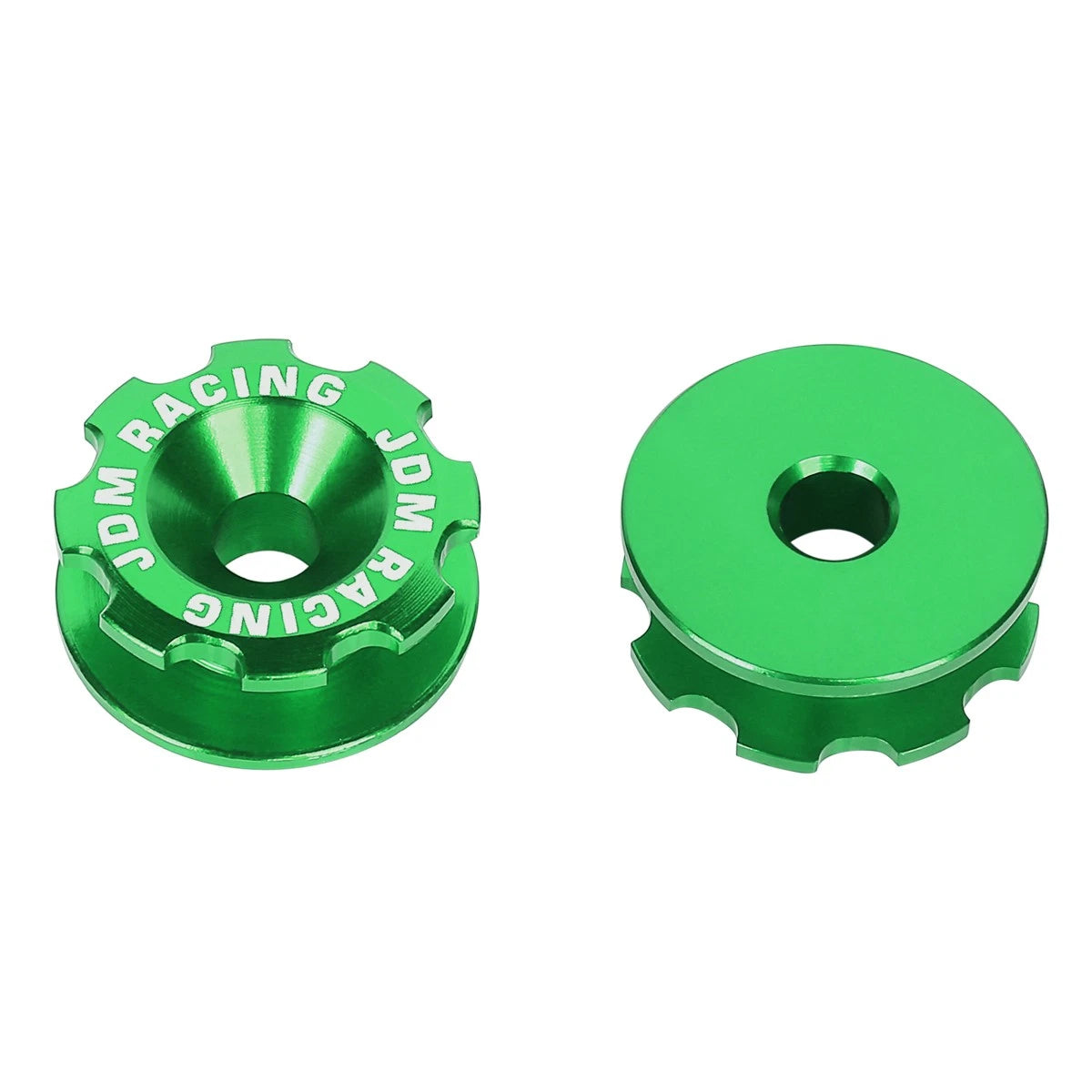 Set of 4 Aluminum Green Bumper Quick Release Fasteners for