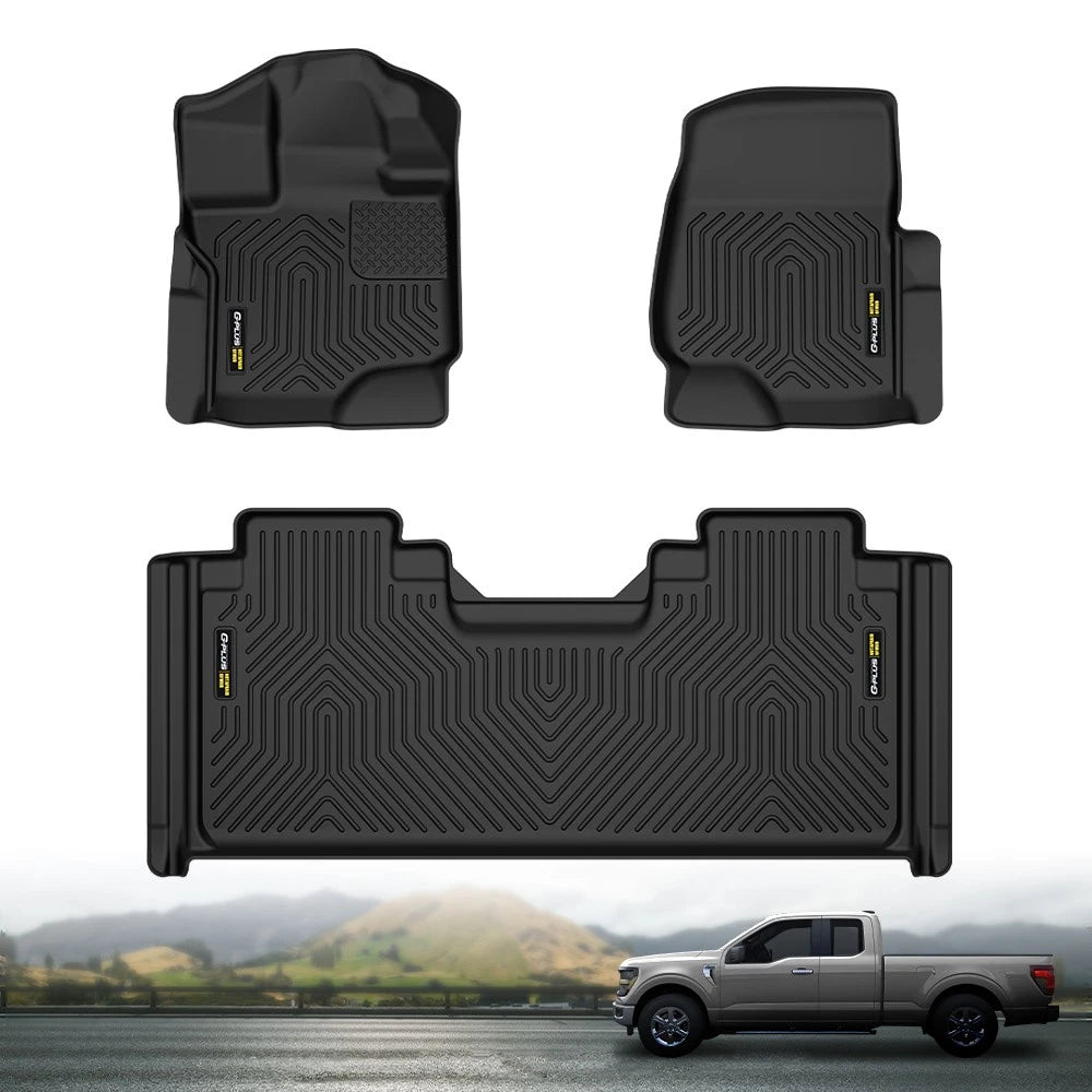 TPE Floor Mats for Ford F-150 Super Crew Cab (2015–2025)