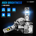 2X NOVSIGHT 9005 9006 H11 LED Headlight Bulbs Kit 6500K for