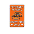 Oklahoma State Reserved Parking Metal Sign 8"x12" for Man Cave