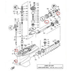 Propeller Shaft Seal Kit for (93101-30002, 93211-04384)