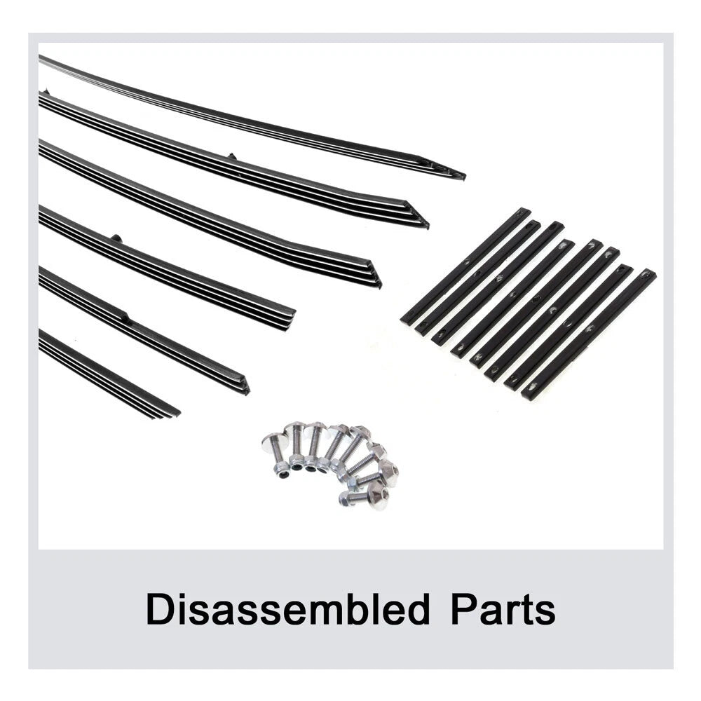 Chrome Wide Rivet Billet Grill for Ford F-150 (2018-2020)