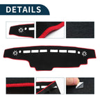 Dashboard Cover Mat for Suzuki Every DA17V (2015–2024) Black Red Set of 1