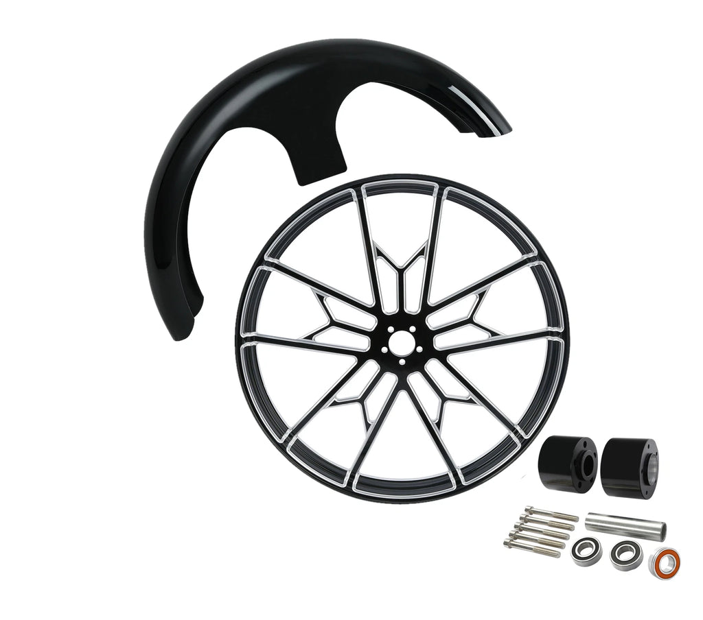 30" Front Wheel Rim Dual Hub & Fender for Harley Touring (2008–2023)