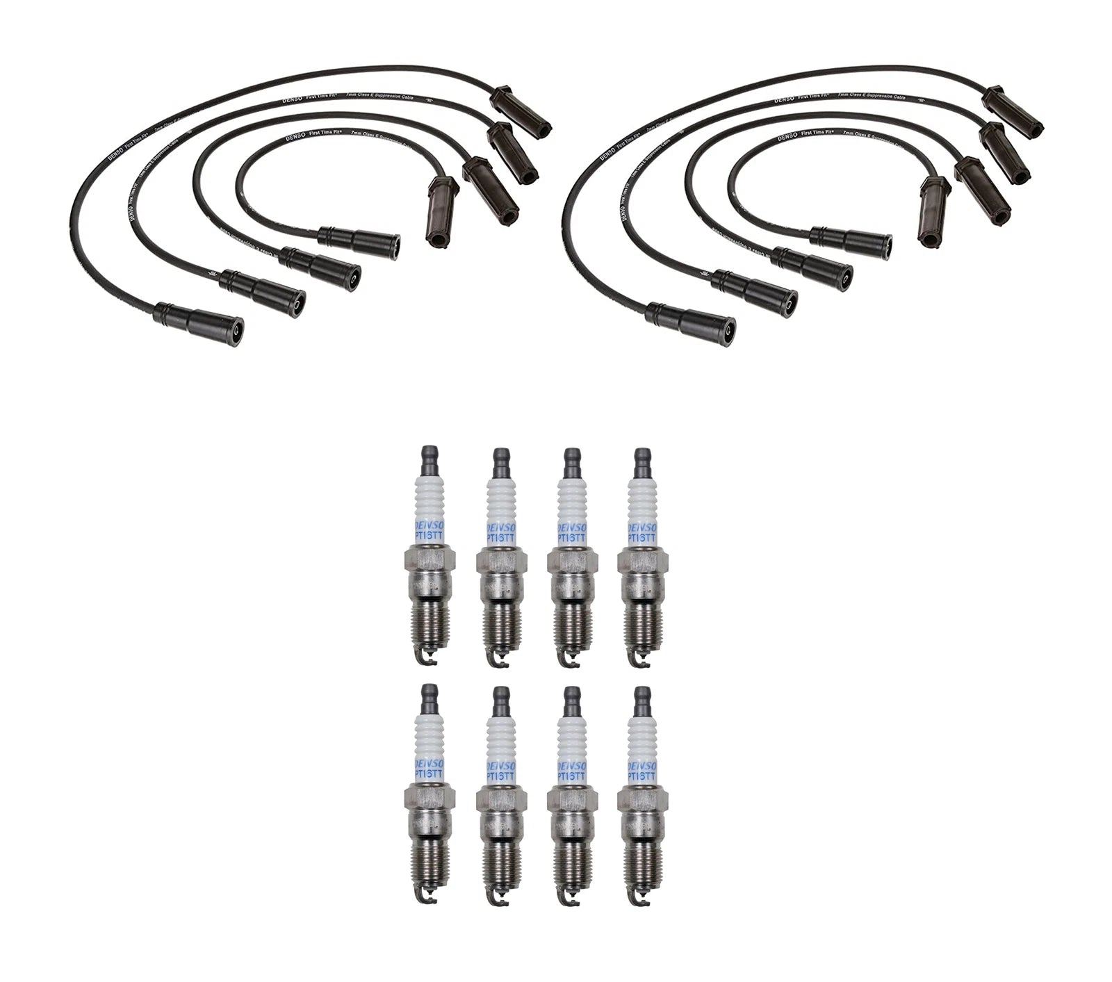 Denso 7mm & 8 Platinum TT Spark Plug Wire Set for Chevy GMC 7.4 V8
