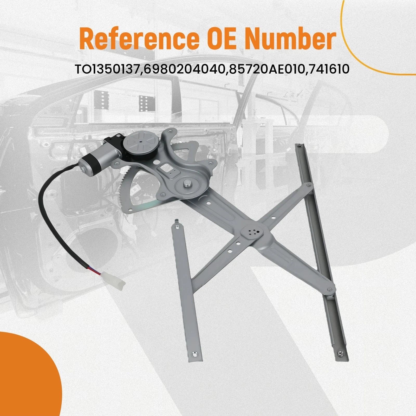Left Window Regulator Motor for Toyota Tacoma (2005–2018) 6980204040